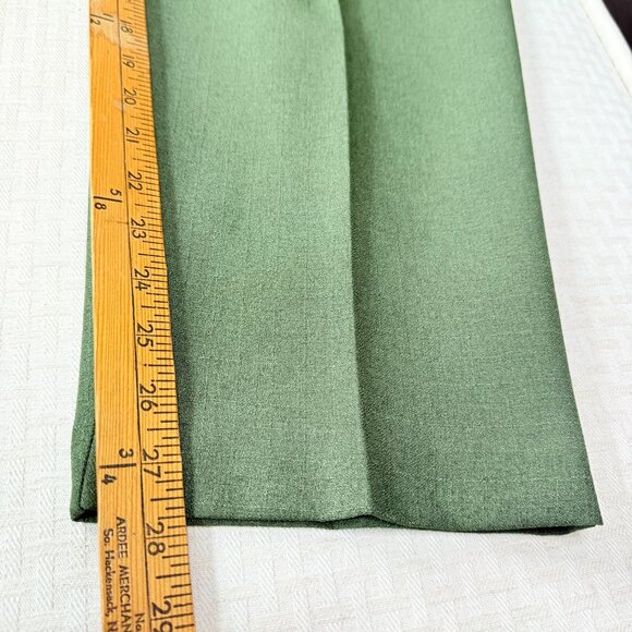 Alfred Dunner Womens Size 16 Green Elastic Waist Pants Polyester Blend - Picture 8 of 9